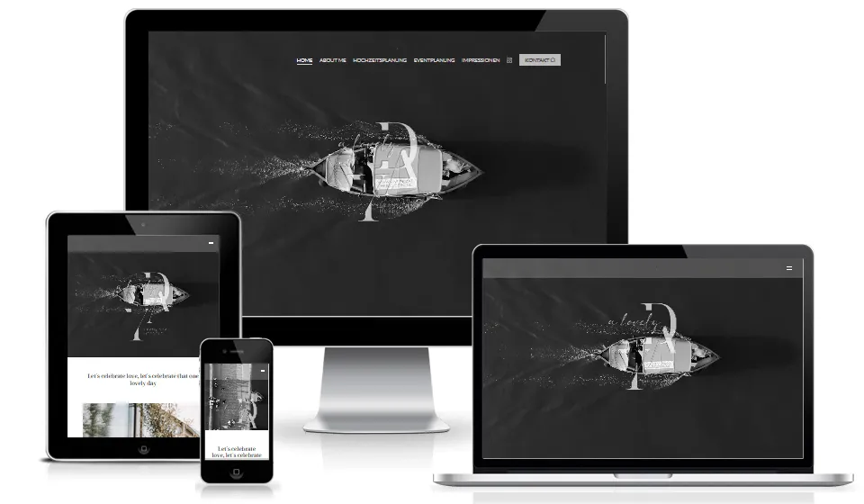 Website von A Lovely Day auf mehreren Geräten