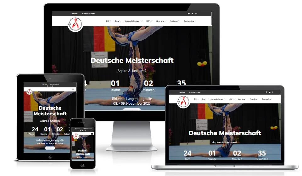 Website von SVG Nieder-Liebersbach auf mehreren Geräten