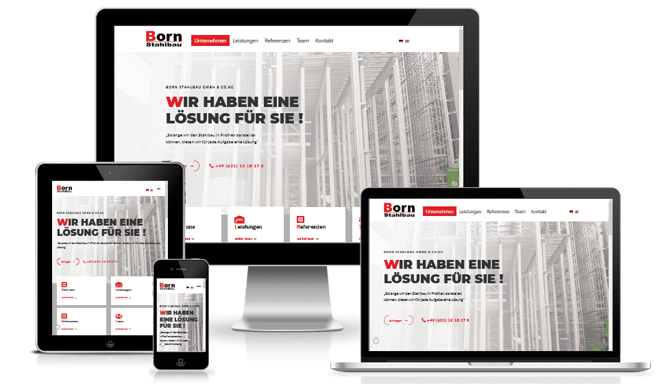 Born Stahlbau GmbH & Co. KG – Joomla Website