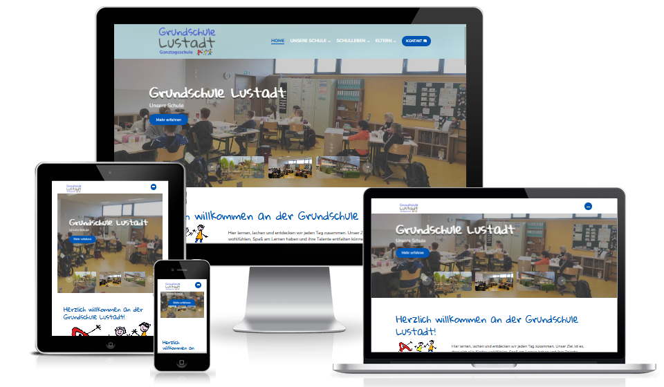 Grundschule Lustadt – WordPress Website