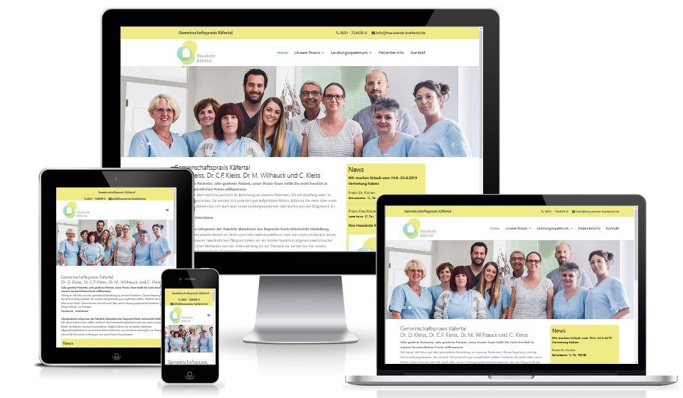Hausärzte Käfertal BAG – Website