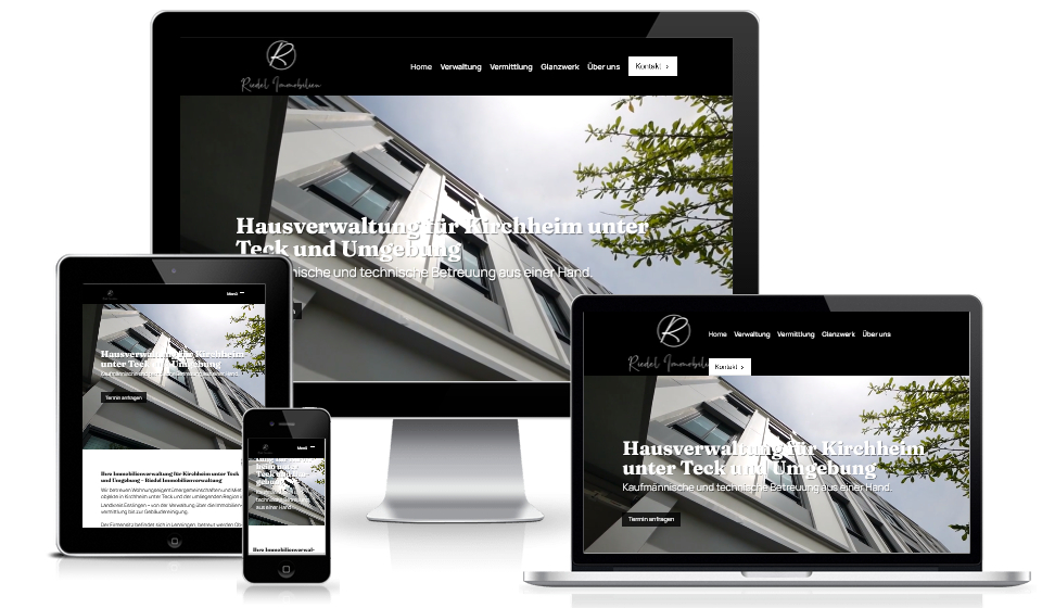 Riedel Immobilien – WordPress Website