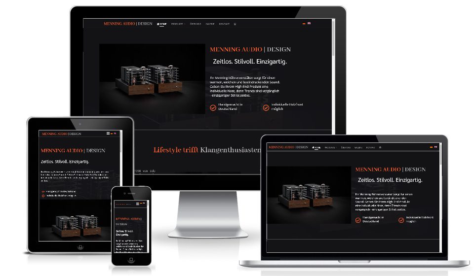 Menning-Audio-Design – Joomla Website