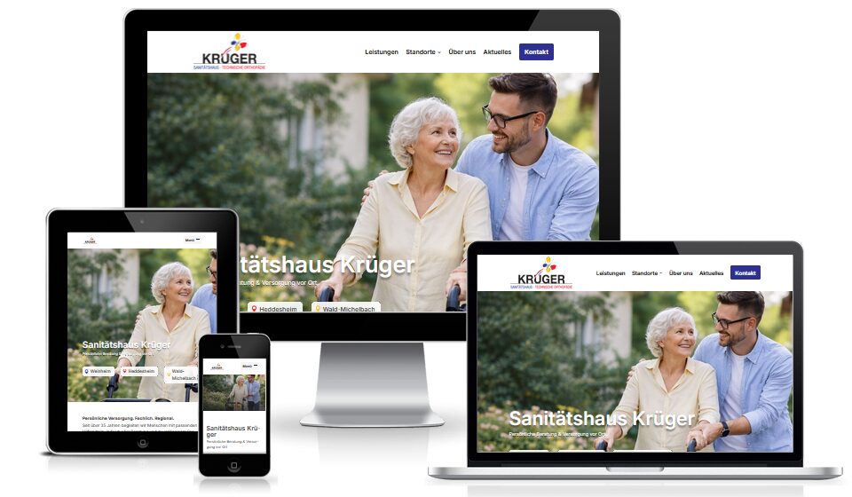 Hans Krueger GmbH – Sanitätshaus Krüger – WordPress Website