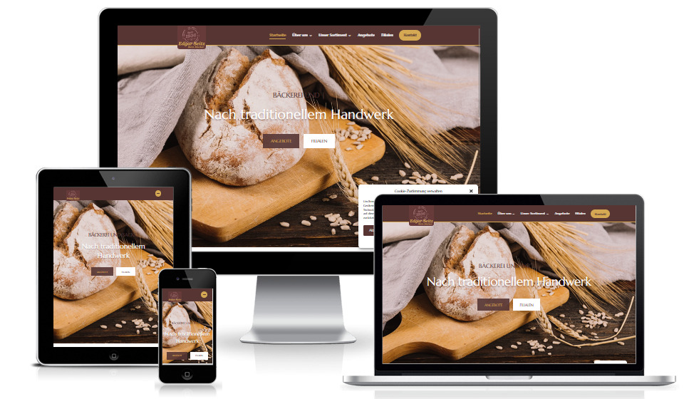 Edgar Seitz GmbH & Co. KG – Bäckerei Mannheim – Website