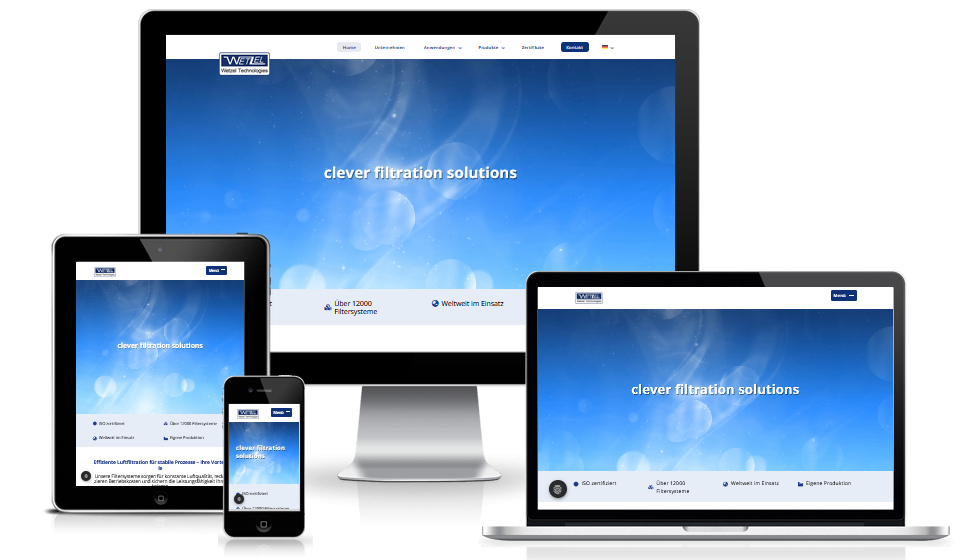 Wetzel Technologies Europe GmbH – WordPress Website