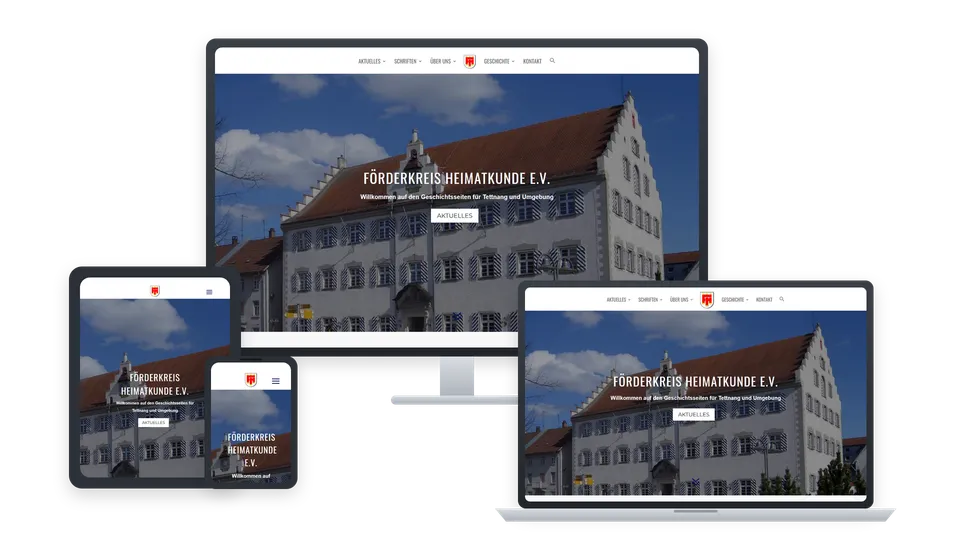 Website von Förderkreis Heimatkunde auf mehreren Geräten